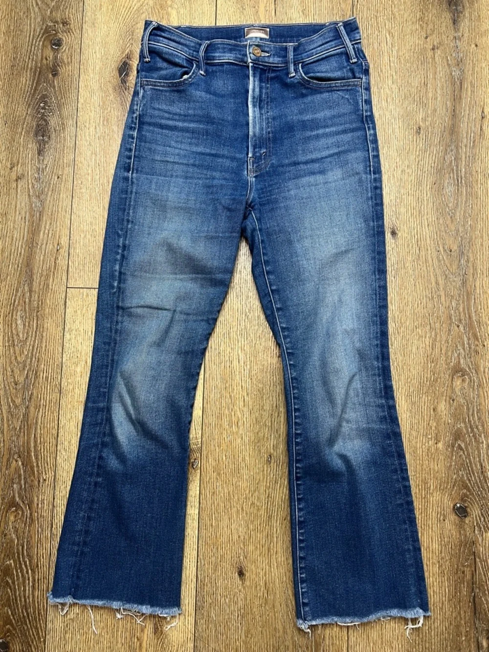 MOTHER the Hustler Ankle Fray Jeans in Home Movies Size 28